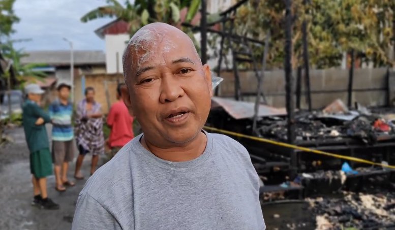 Kebakaran di Jalan PLN Tanah Bumbu, Ardi Ipansyah Luka Dibagian Kepala