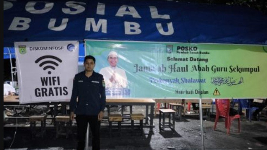 Internet Gratis Diskominfo Tanbu bagi Jamaah Haul Guru Sekumpul